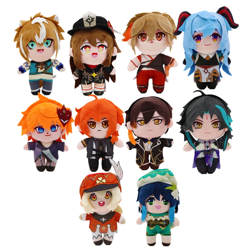 

20CM Anime Genshin Impact Plush Toys Tartaglia Zhong Li Doll Soft Toy for Kids Children Birthday Gift Home Ornaments Decor Doll