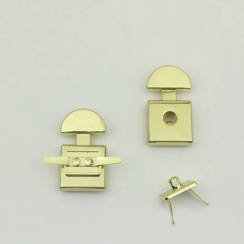 10pcs Metal Button Lock Fashion Cute Switch Lock Mortise Lock Closure Parts for DIY Handbag Shoulder Bag Purse Hardware Supply