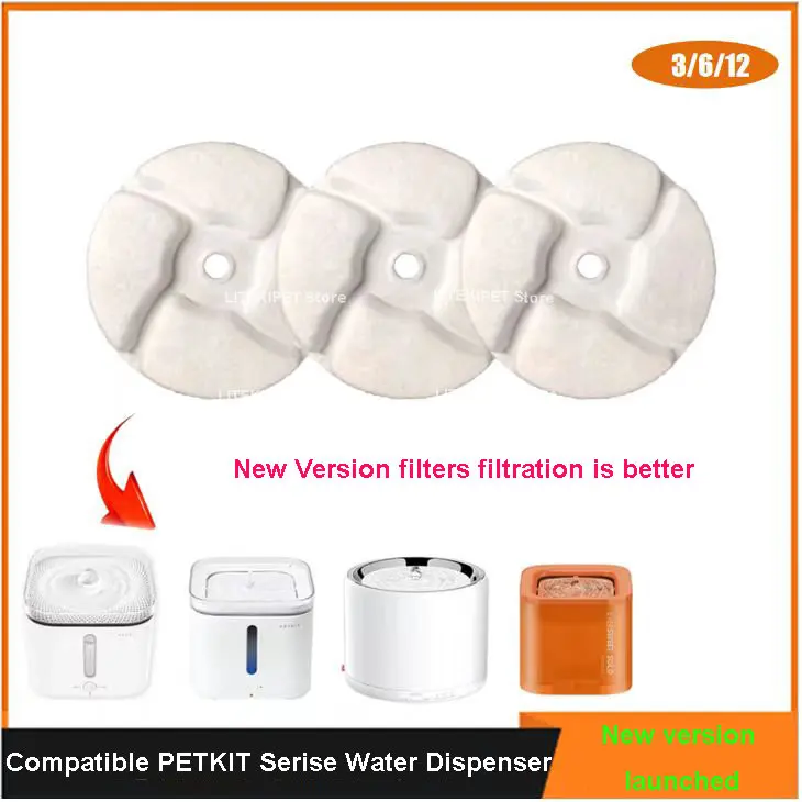 

New Replacement Filters Units Compatible with PETKIT EVERSWEET 2 3 SOLO 5 6 Cat Water Fountain Dispenser multiple filtration