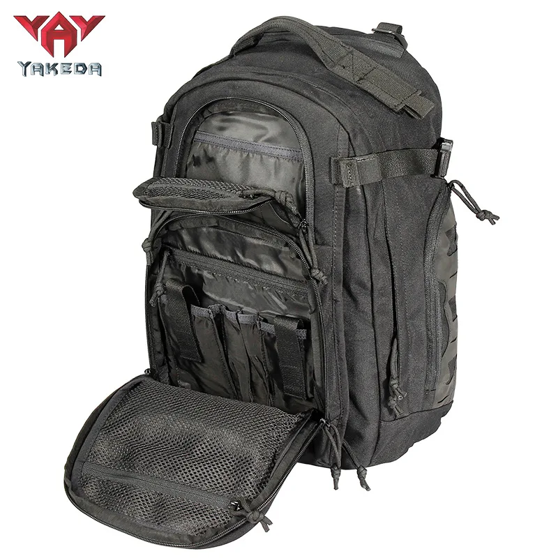Фото YAKEDA 600D MOLLE Тактический рюкзак Assault Pack 40L Водонепроницаемый уличный дорожный рюкзак для кемпинга, альпинизма и пешего туризма, мужской рюкзак №4