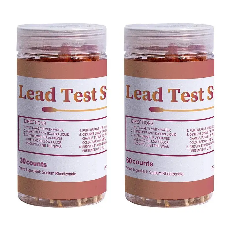 

Lead Based Paint Test Kit 30/60pcs Rapid And Accurate Lead Check Swabs Lead Check Swabs For Plaster Dishes Metal Painted Wood