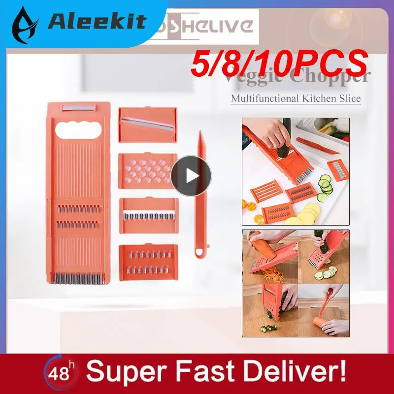 

5/8/10PCS Vegetable Cutter Useful Creative Potato Peeler Adjustable Multifunctional Fruit Slicer Kitchen Tools And Gadgets