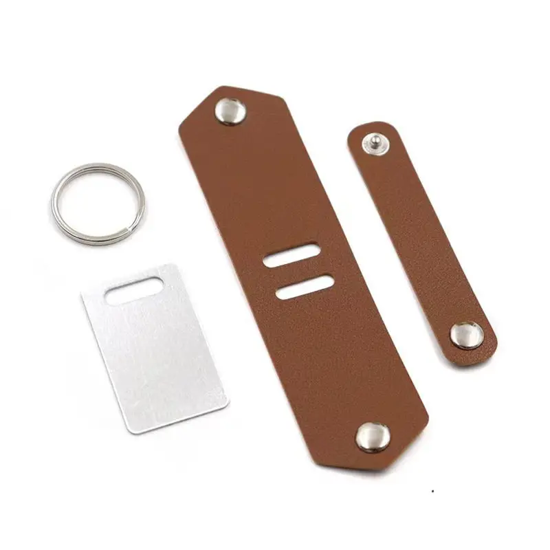 Сублимационный кожаный брелок с сублимационной алюминиевой теплопередающей