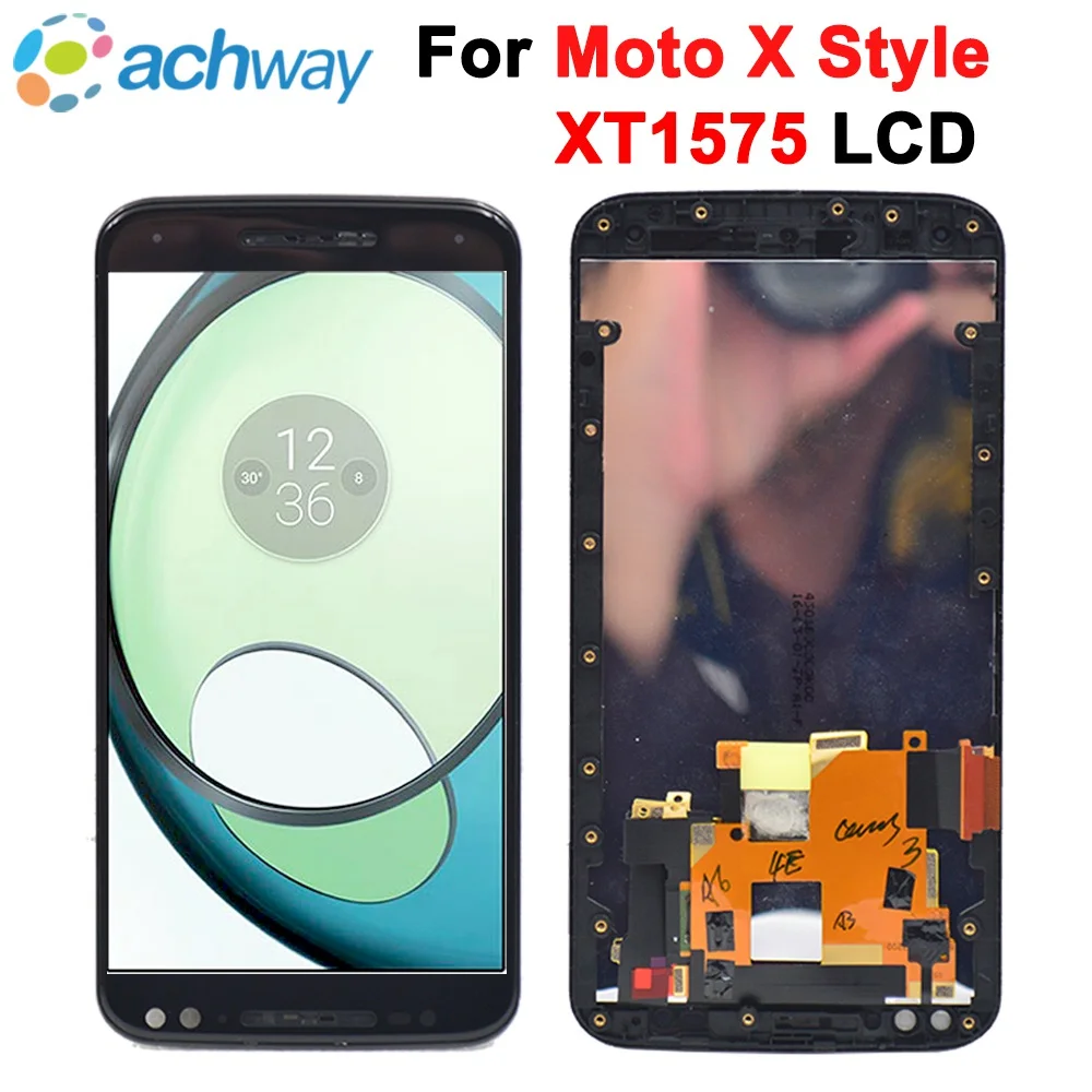Черный экран 5,7 дюйма для Motorola Moto X Style LCD X3S XT1575 XT1572 XT1570, дисплей с сенсорным экраном и дигитайзером в сборе X3 Style