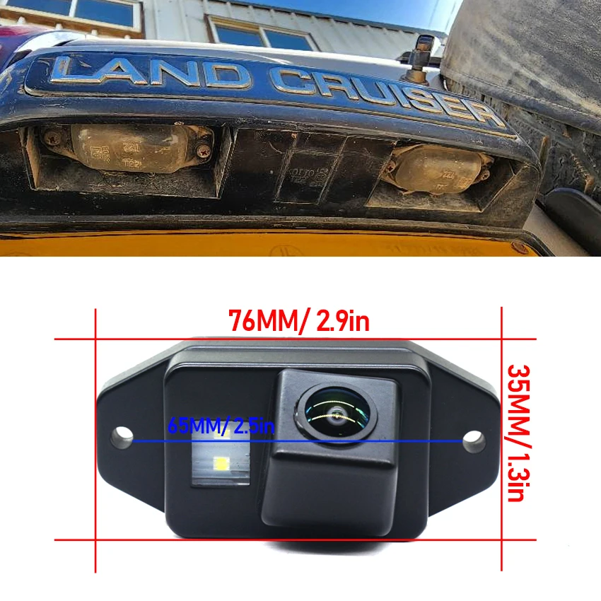 Фото Для Toyota Land Cruiser LC 100 LC100 J100 1998 ~ 2007 FJ Cruiser GSJ15W XJ10 2006 ~ 2020 Автомобильная резервная камера заднего вида HD CCD №2