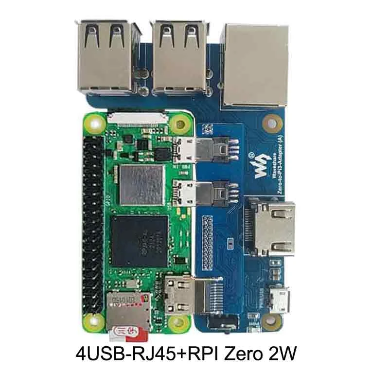 

Плата Waveshare с адаптером интерфейса 3B для Pi3 Bpi0 4USB HUB RJ45 HAT
