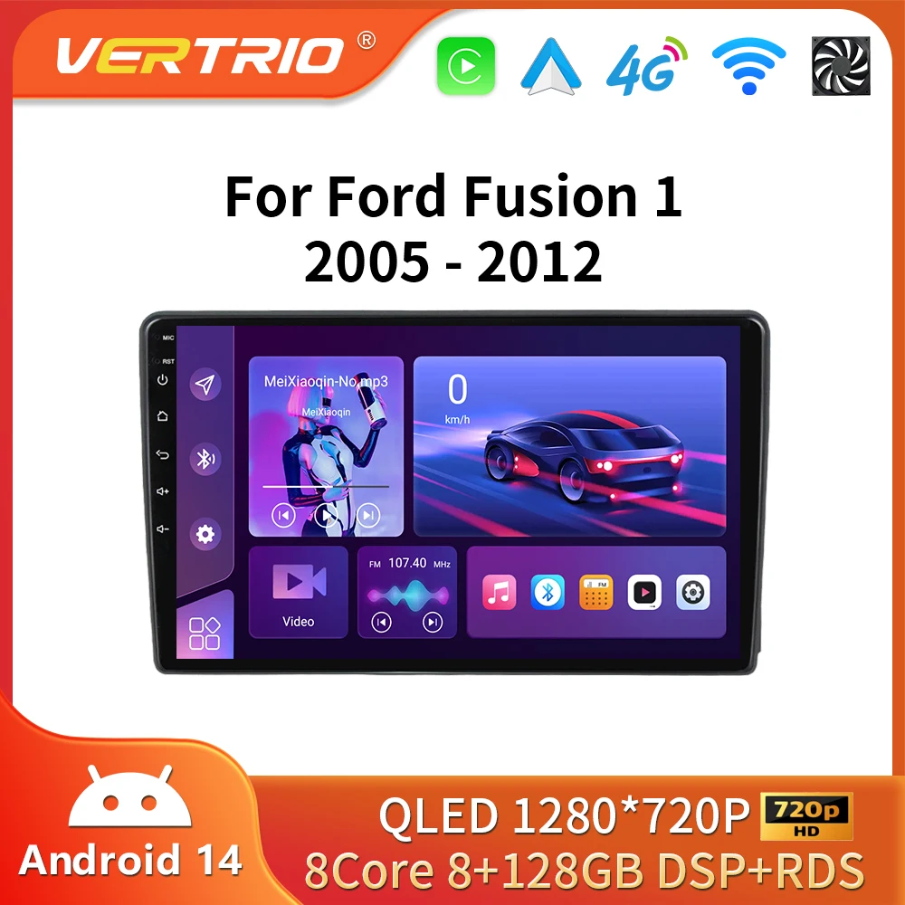 Фото Android 16 авто автомобильный радиоприемник мультимедийный плеер для Ford Fusion1 2005-2012 GPS-навигация 4G Carplay стерео DSP Android автоплеер №1