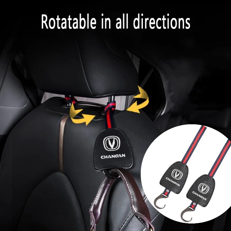 Автомобильный кожаный металлический крючок подголовник сиденья Стайлинг