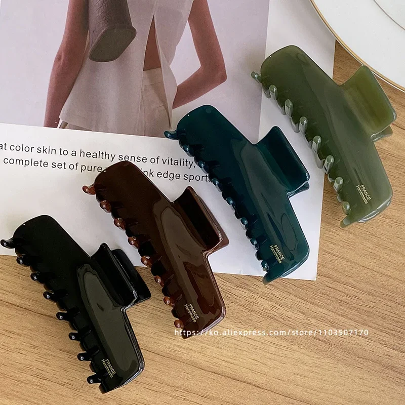 Французский шоколадно-коричневый ~ корейский FRANCE черная заколка для волос в