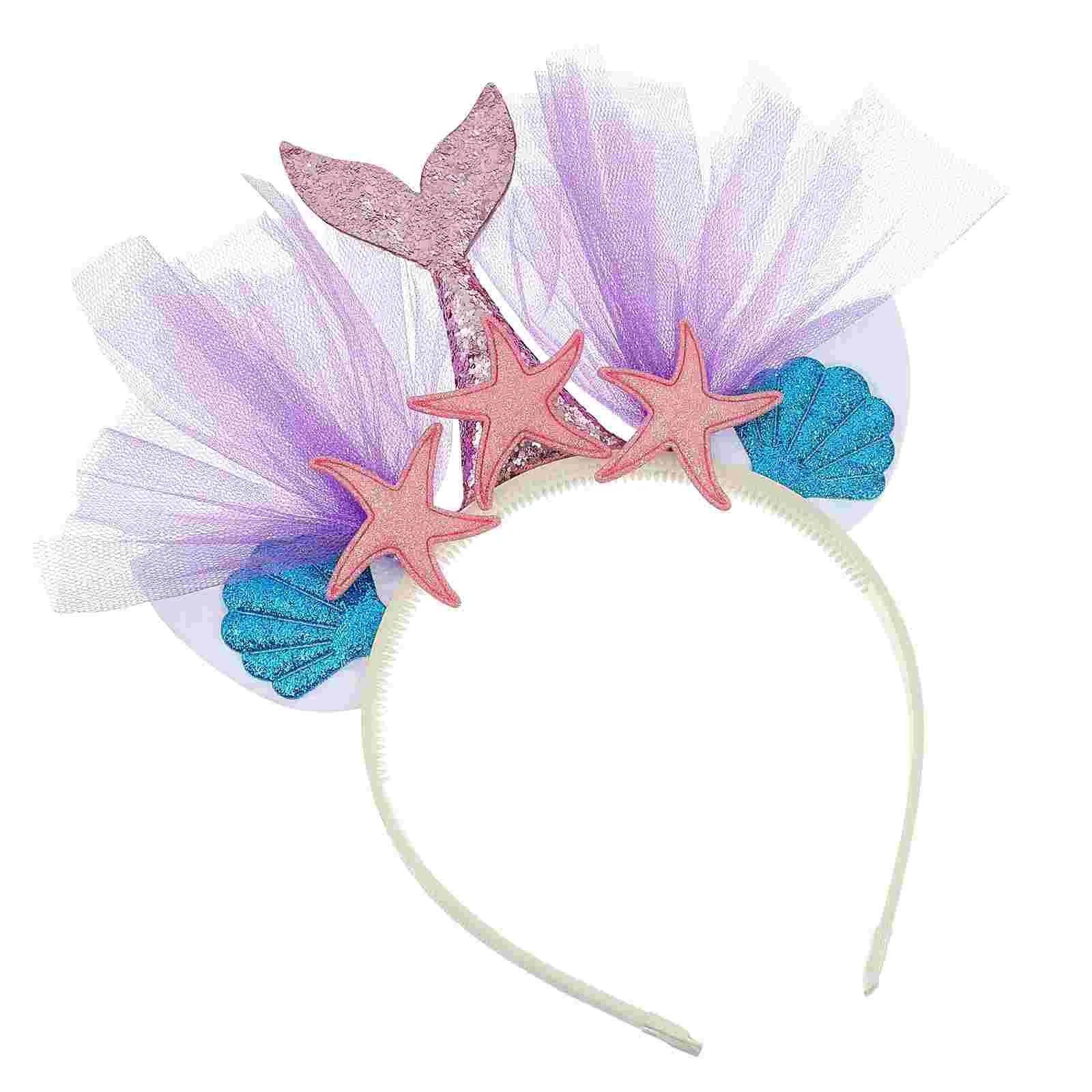 

Hair Band Lovely Accessories Kids Hoop Girls Mermaid Tail Headband Headdress Costume Party Decor Prom Headpiece