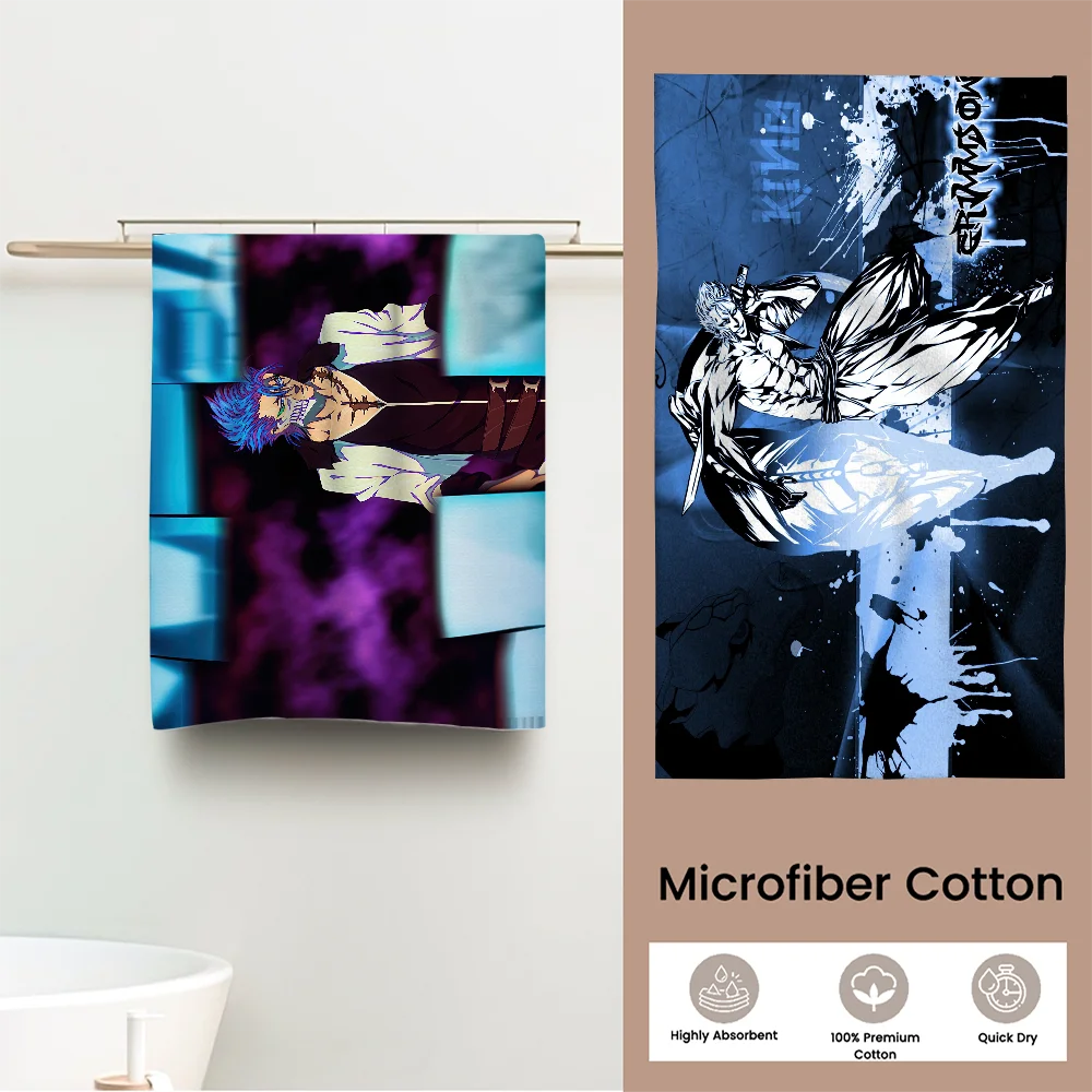 G-Grimmjow Jaegerjaquez Полотенце Премиум-хлопковое полотенце из микрофибры для лица