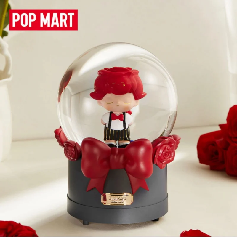 

POPMART Dimoo Dating Series Crystal Ball Love Fountain Tide Play Figures Desktop Ornaments Valentine's Day Gift Collection