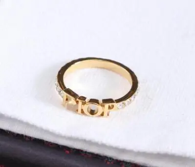 

Модные дизайнерские золотые кольца с буквами для женщин, обручальное кольцо для женщин, для вечеринки, свадьбы, для влюбленных, подарок, обр...