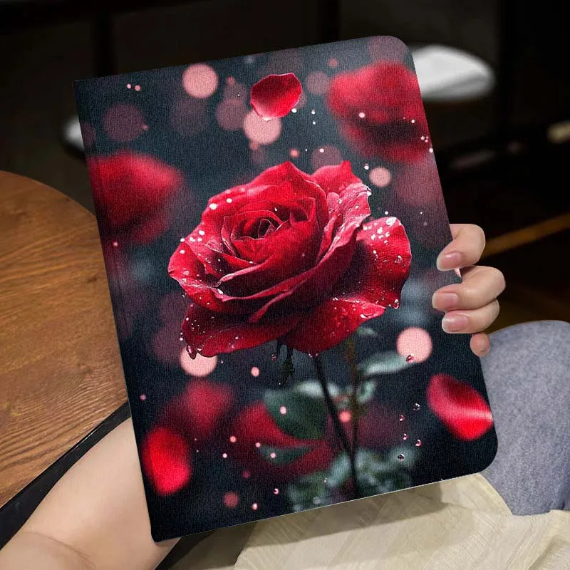 Фото Популярный чехол с красными розами для Huawei Honor Tab Magic Pad GT 6 X9 X8A X8 V8 V7 9 8 2 3 13,3 10 Pro Inch Tablet Case №3