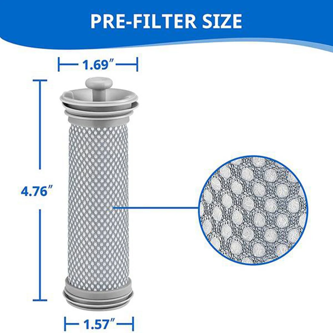 

3 Pack Replacement Pre Filter for Tineco A11 Master/Hero A10 Master/Hero,Tineco Pure ONE S11/S12 Cordless Vacuum Cleaner