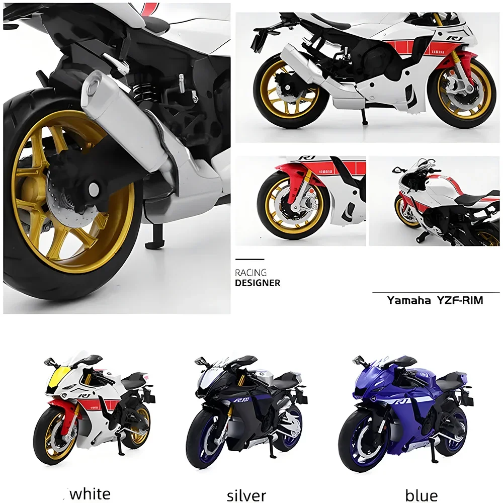 Масштаб 112 Yamaha YZF-R1M, модель мотоцикла, игрушка из сплава, литые под давлением модели, коллекция мотоциклов, рождественские игрушки для мальчиков, подарки (art.: 3920cb12e01ea) - 3920cb12e01ea