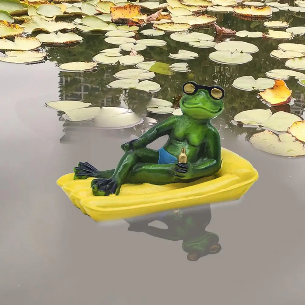 

2021 New Resin Floating S Statue Outdoor Garden Pond Decorative Cute Sculpture For Home Desk Garden Ornam L8e2