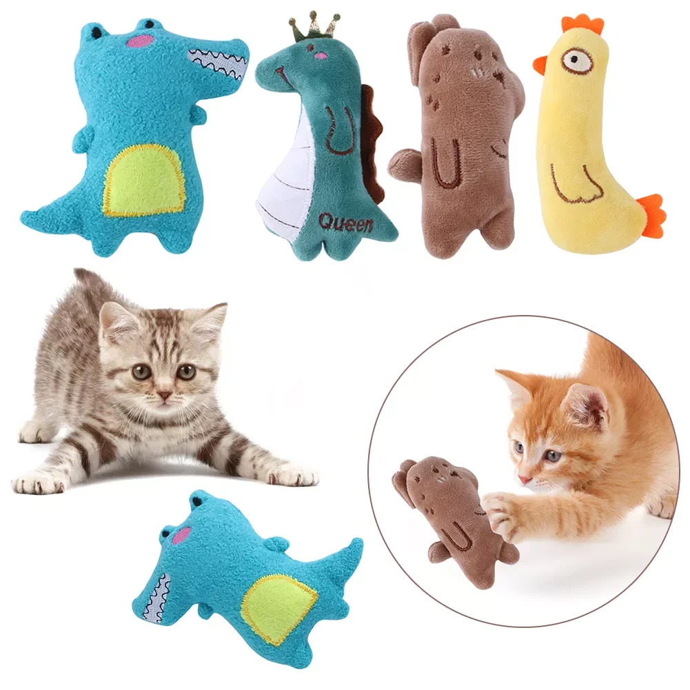 

2022New Pet Cat Toys Claws Thumb Bite Scratch Resistance Funny Interactive Playing Chewing Sounding Teeth Grinding Kitten Cat To