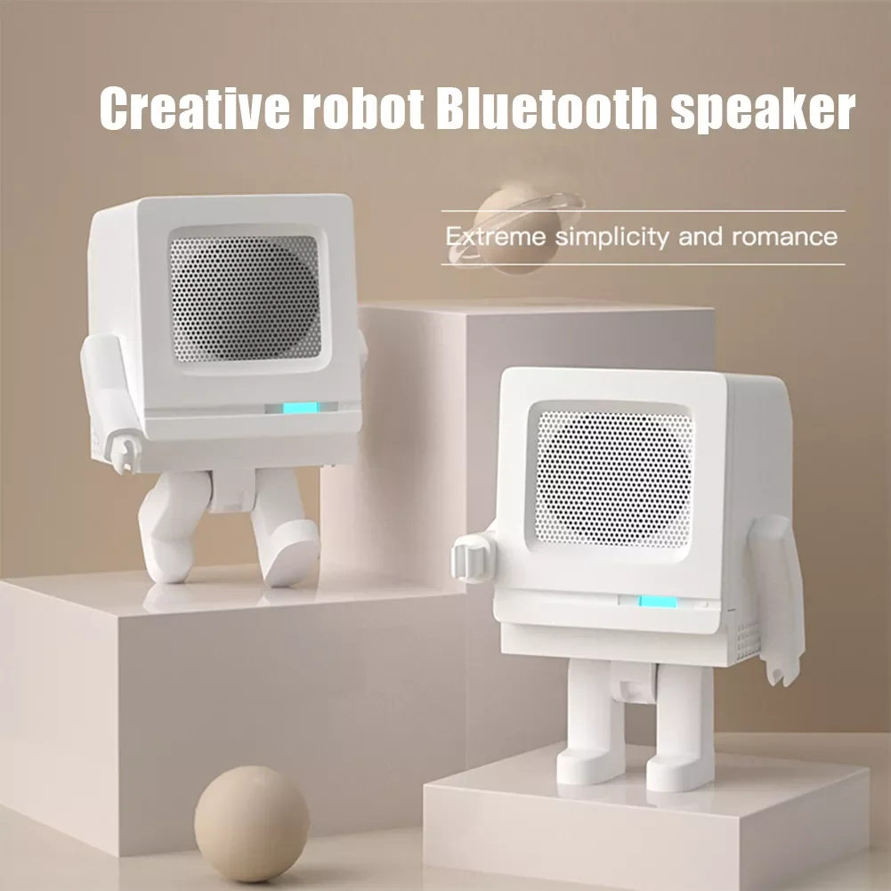 Беспроводной Bluetooth-динамик в форме робота совместимый с сабвуфером 5 0