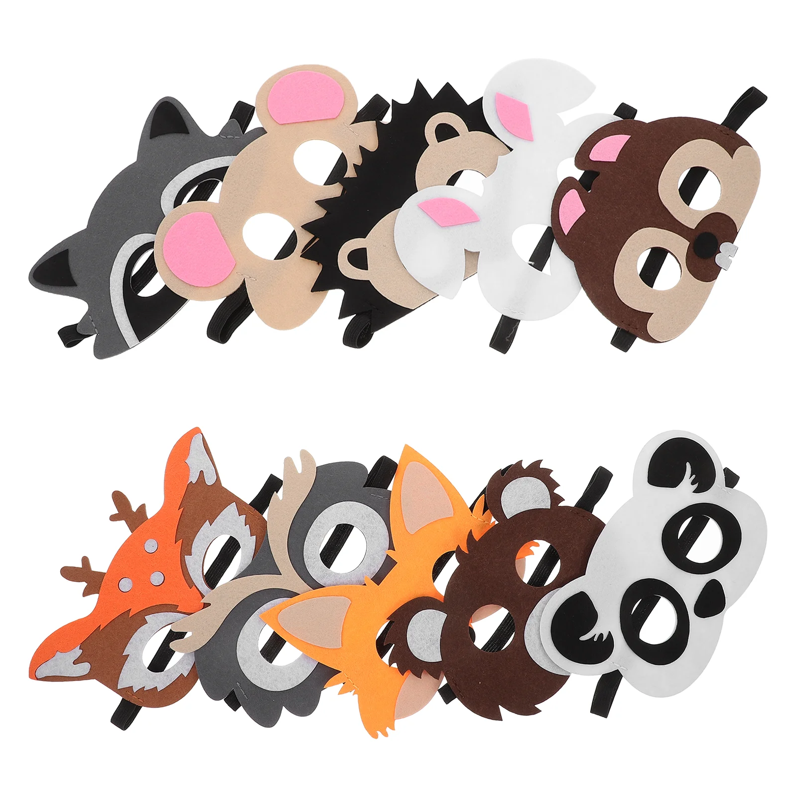 8 шт. Маскарадная фетровая маска с животными костюмы на Хэллоуин маски забавный