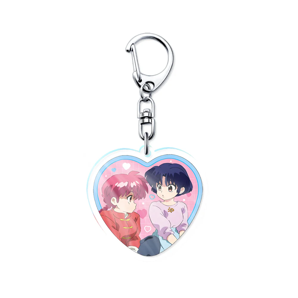 Фото Аниме Ranma 1/2 6 см Ranma Saotome Kasumi Tendou Kodachi Kunou акриловый ключ милый мультфильм школьный кулон дисплей коллекционные предметы №2