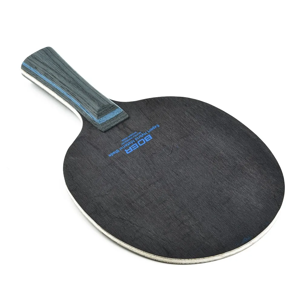 

Professional Tennis Table Racket Short Long Handle Carbon Blade Rubber With Double Face Pimples In Ping Pong Rackets With Case