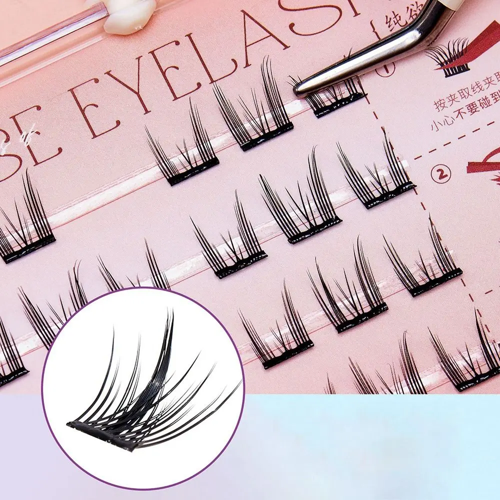 Ресницы Wispy C с изгибом без клея для манги натуральные Многоразовые Накладные