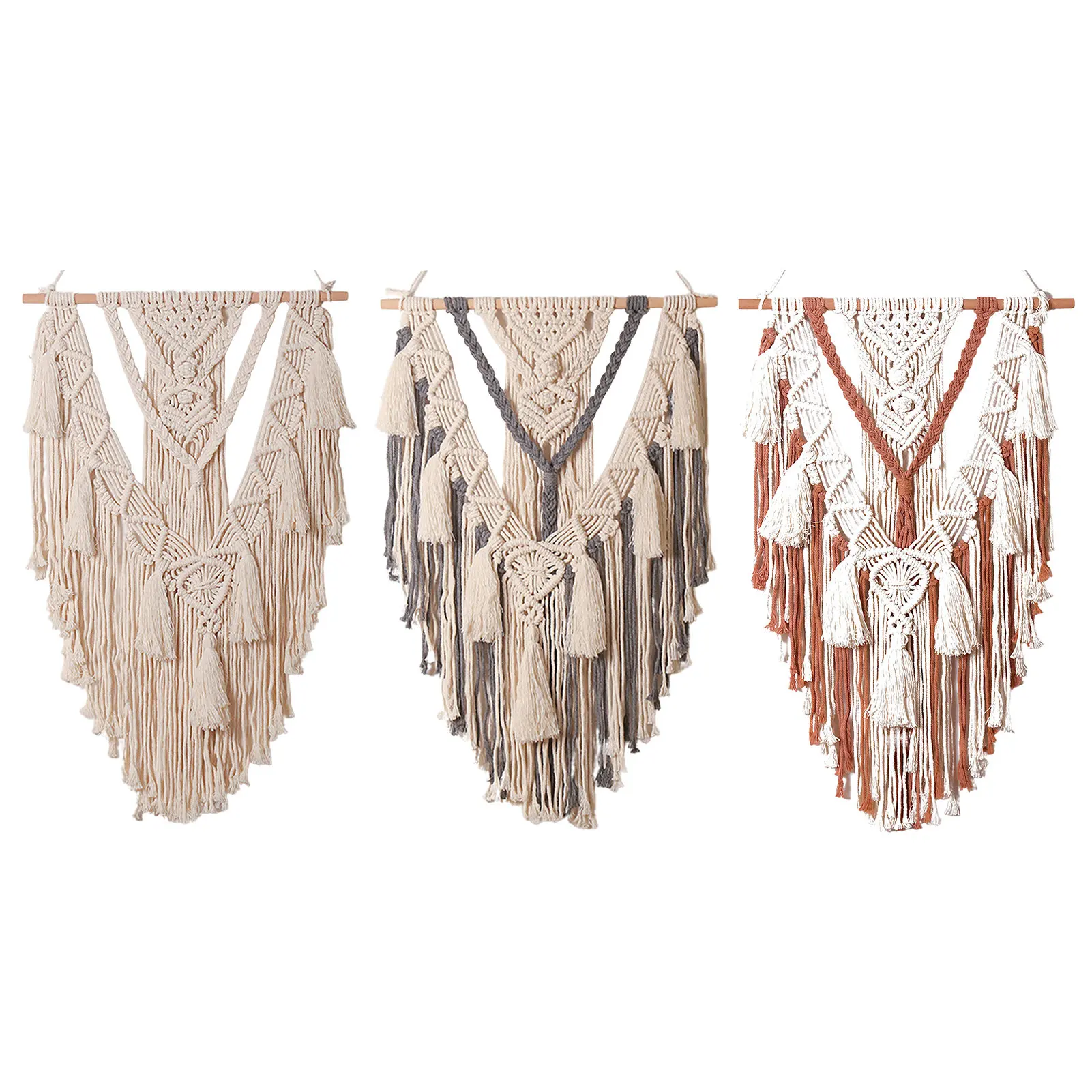 

Гобелен из макраме Декор ручной работы тканый хлопковый шнур гобелены с кисточкой Бохо декор для свадьбы фон для спальни гостиной