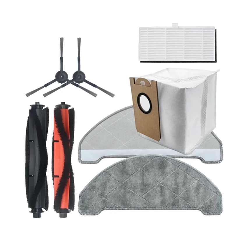 

Запчасти для робота-пылесоса Viomi S9, основная и боковая щетки, фильтр НЕРА, мешок для сбора пыли