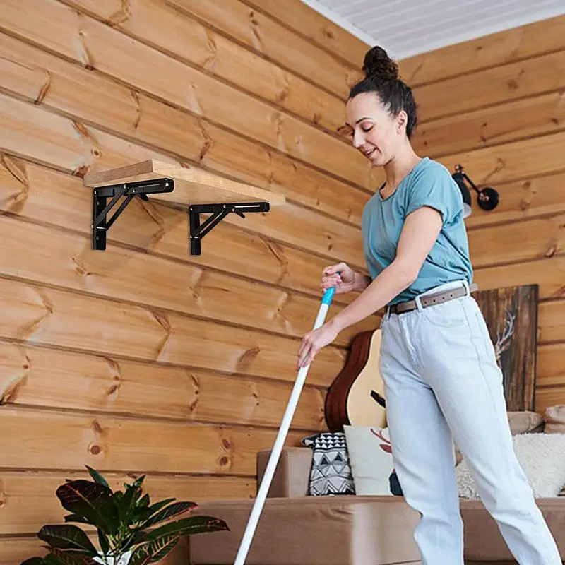 Настенные Кронштейны для полки металлическая настольная полка шарнирная стойка