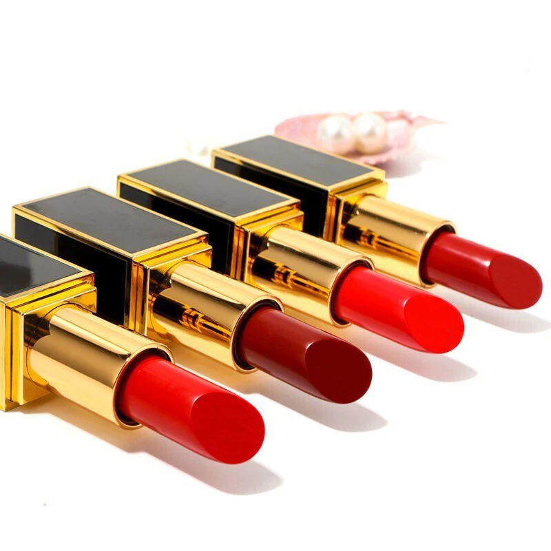 

Brand New TOM Lip Color Matte Waterproof Long Lasting Lipstick Sexy Red Make Up Lipstick Cosmetic Rouge A Levres Net.1 oz/3g