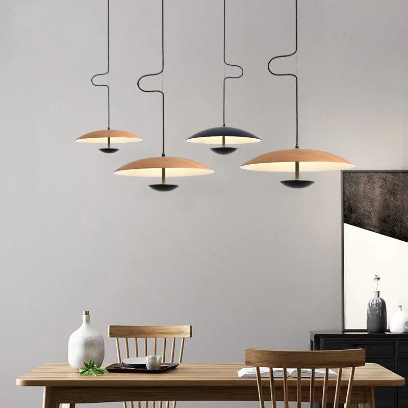 Modern Led Pendant Lights Bar Cafe Dining Table Nordic Atmosphere Chandelier Living Room Bedroom Interior Decor UFO Hanging Lamp