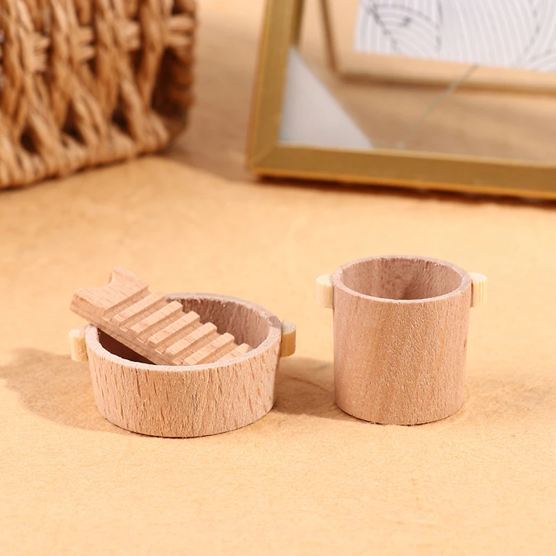 

1:12 Dollhouse Miniatures Washtub With Washboard Wash Basin Laundry Tub For Home