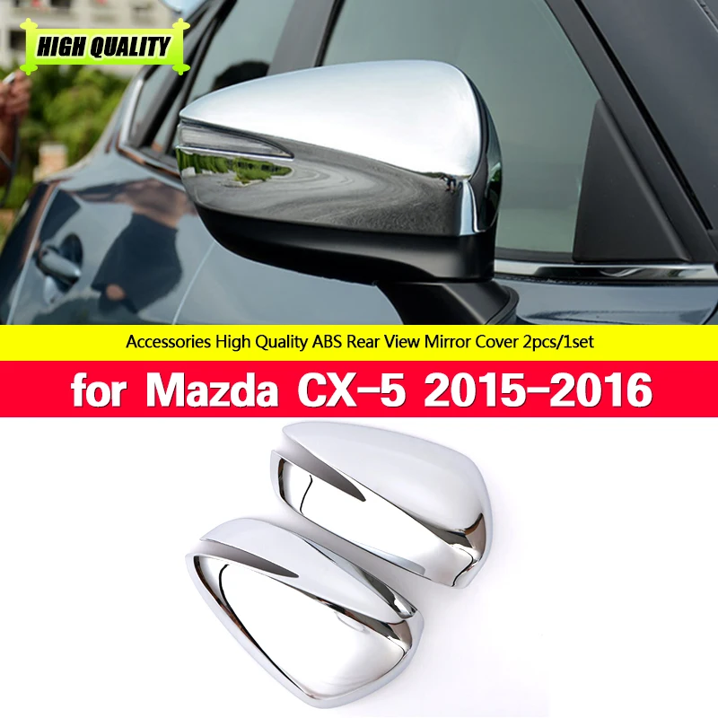 

2pcs/1Pair For Mazda Cx-5 Cx5 2015 2016 Car Rearview Mirror ABS plating Door Wing Mirror Cover Shell Protector Mirror & Covers