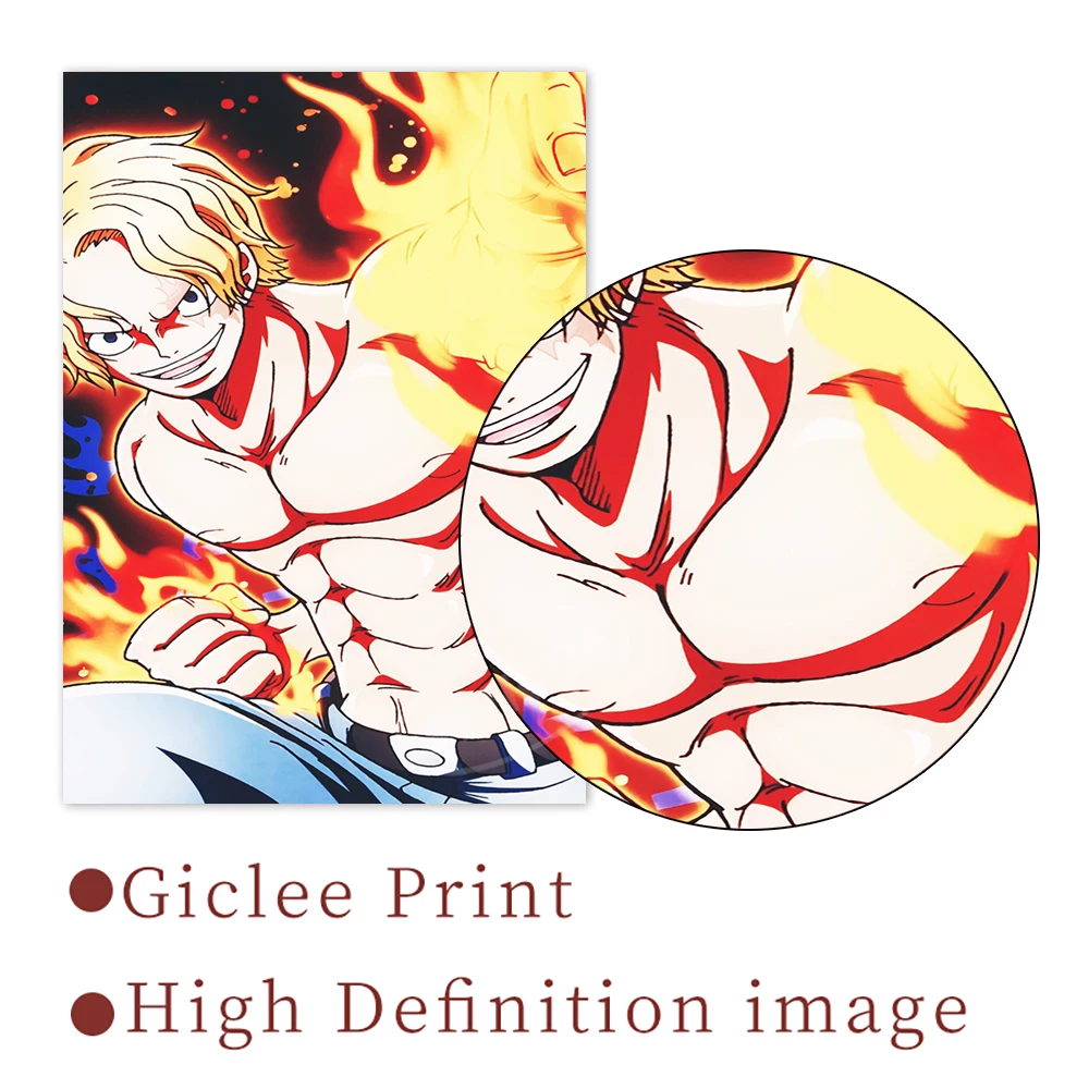 Холст Аниме картины франки One Piece настенный Луффи искусство Сабо домашний Декор