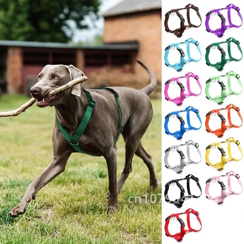 Husky H-Shaped Pet Dog Harness Explosion-Proof Soft Chest Strap Medium Large Traction Durable Nylon Leash Accessories