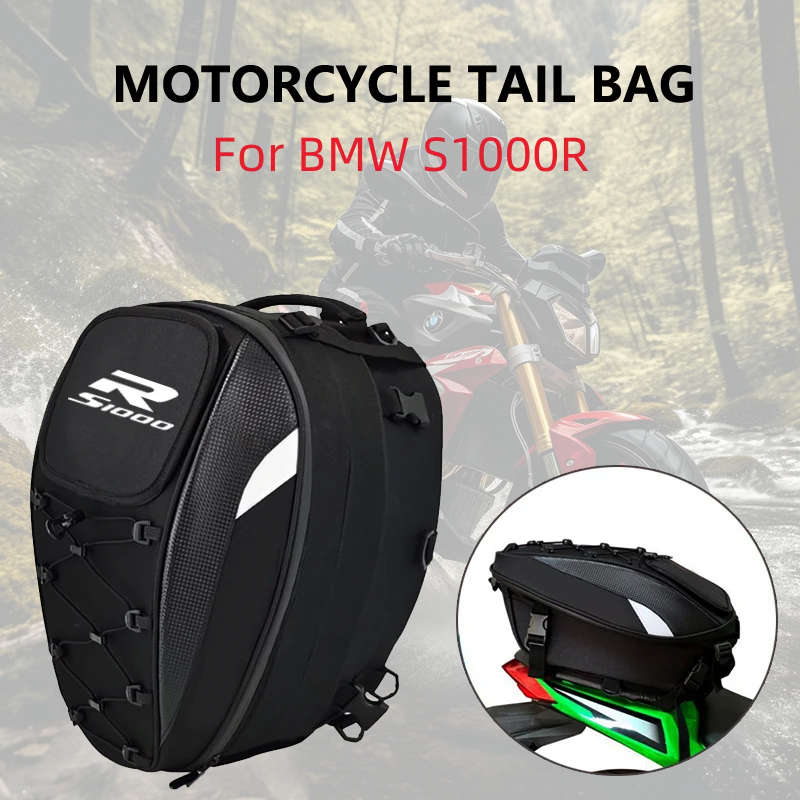 

Motorcycle Tail Bag For BMW S1000R S1000 R S 1000 R 2017 2018 2019 2020 2021 Waterproof Large Capacity Multifunction Helmet