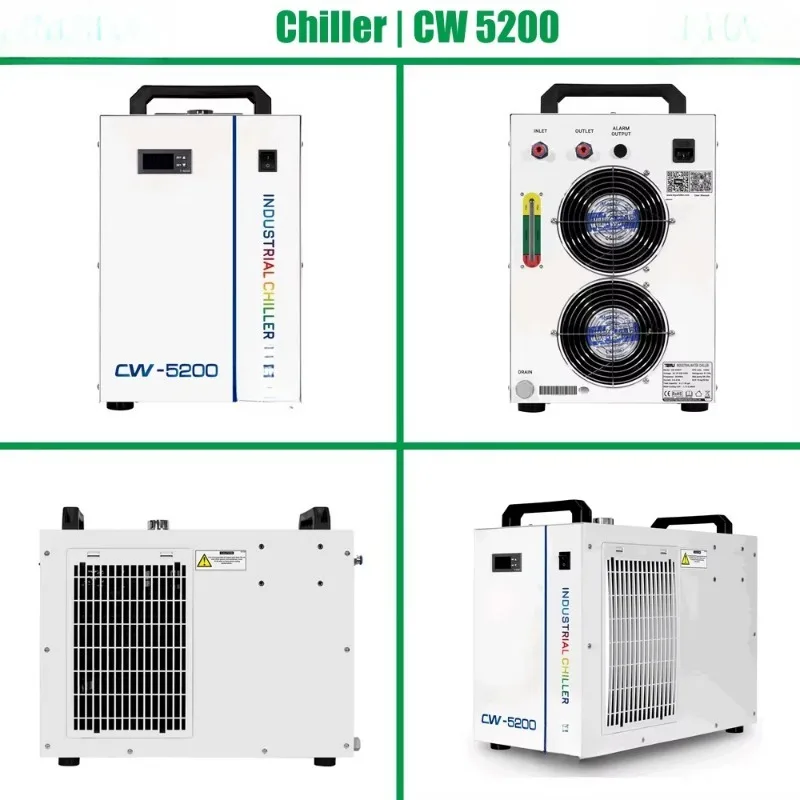 Фото Детали лазерного оборудования Промышленные чиллеры CW 5200 3000 5202 6000 №3