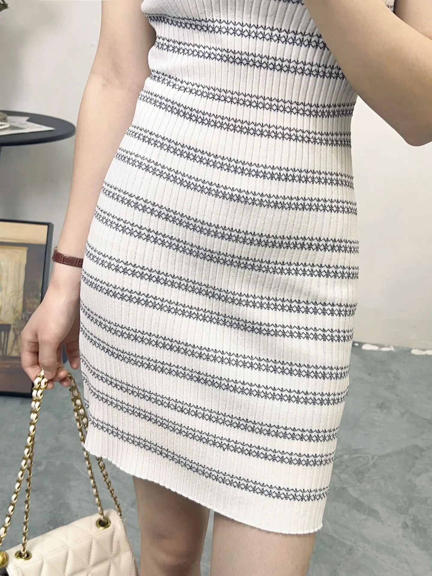 Сексуальное женское платье летнее облегающее трикотажное мини-платье в полоску