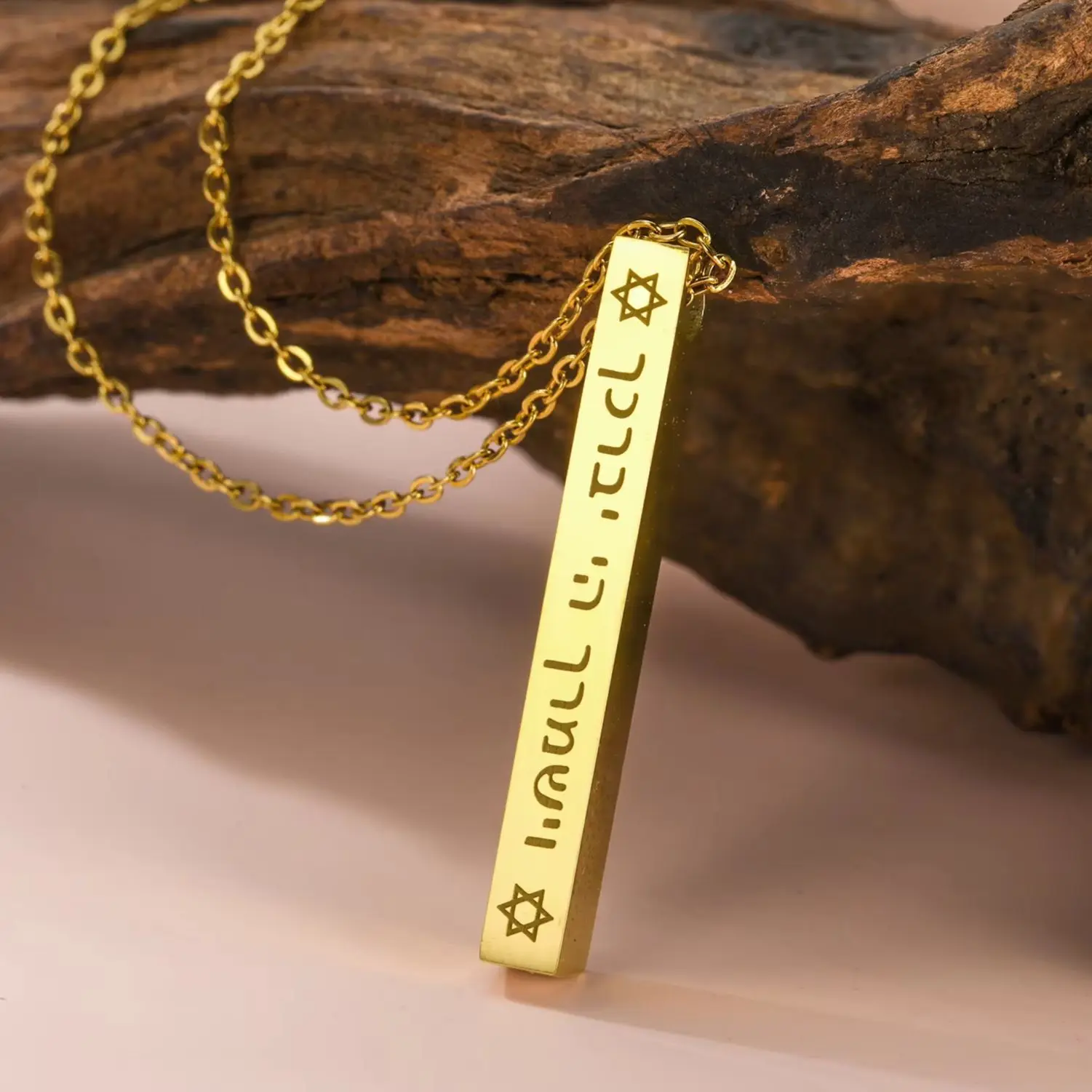 LIKGREAT иврит библейское благословение звезда Давида кулон ожерелье из нержавеющей
