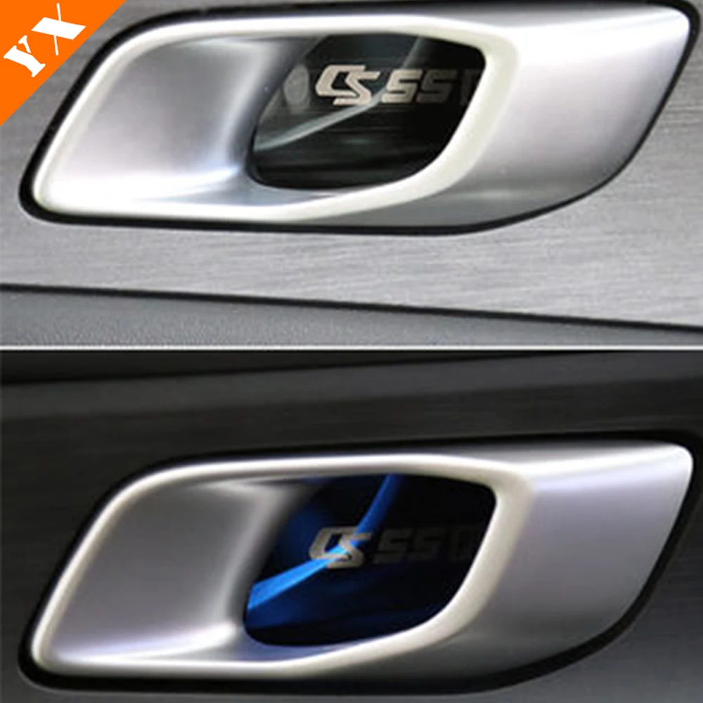 

Наклейка из нержавеющей стали на внутреннюю ручку автомобиля, украшение панели, аксессуары для защиты от пыли, украшение 2022-2024 для Changan CS55 Plus...