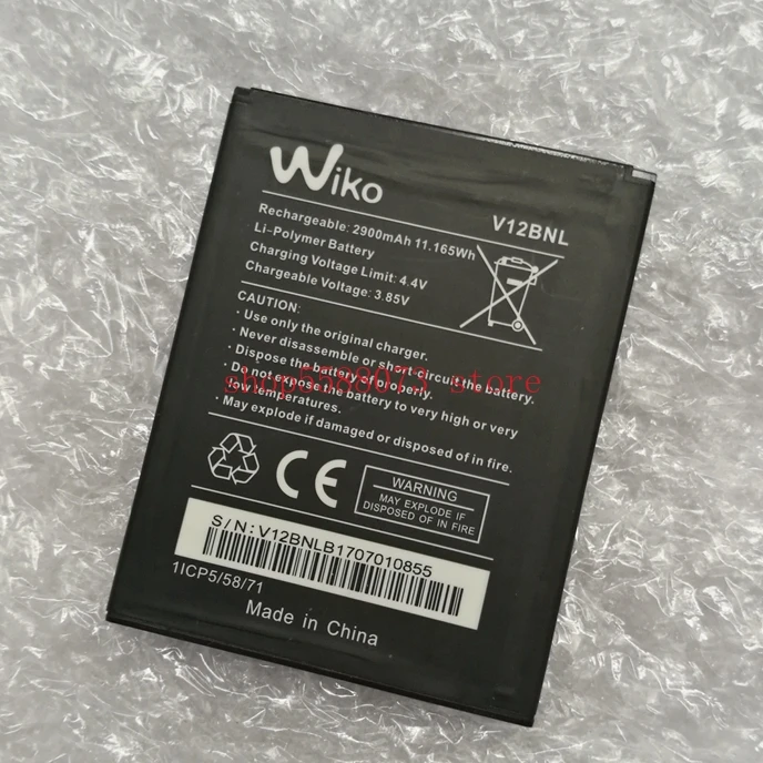 

2900mAh 3,85 V Аккумулятор для Wiko V12BNL мобильный телефон аккумулятор батарея запасные части