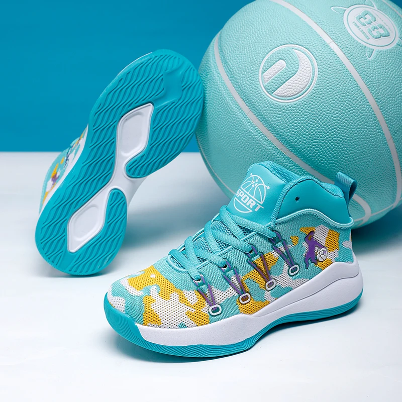 Baby Girl Shoes 2022 High Quality Children Kids Sneakers Girls Basketball Shoes Breathable Non-Slip Boys Sport Shoes Size 31-40