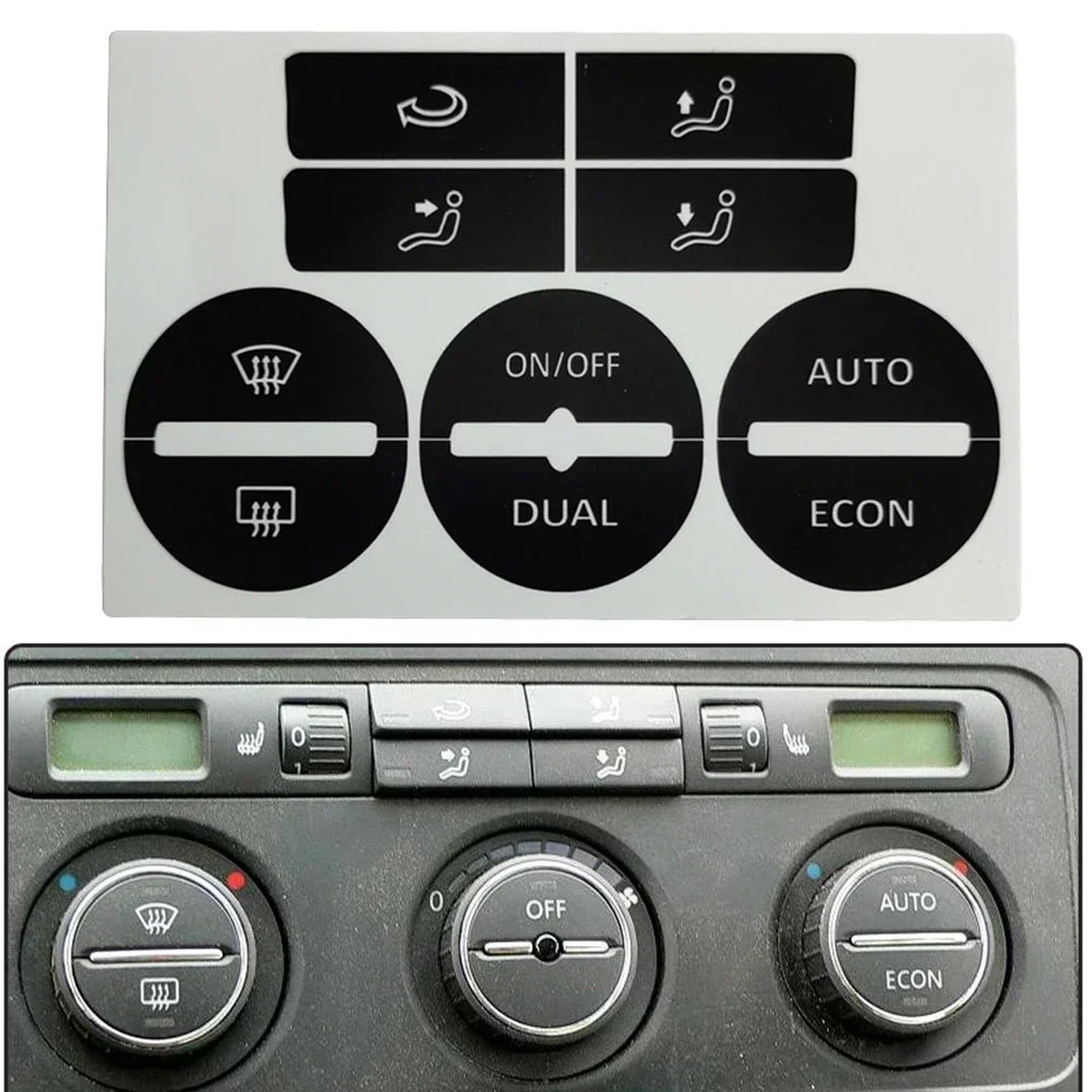 

Для GOLF Mk5 2004-2008 для PASSAT 2005-2010 кондиционер, климат-контроль переменного тока, изношенная кнопка пилинга, ремонтные наклейки, наклейки из ПВХ