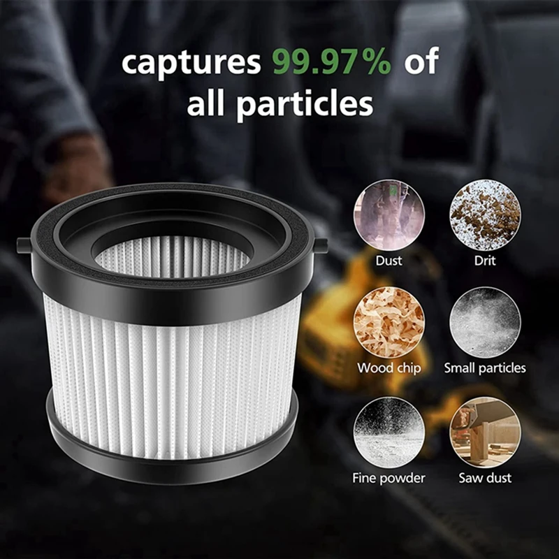 6 шт. фильтры для DCV501HB DEWALT 20 В беспроводные ручные вакуумные моющиеся