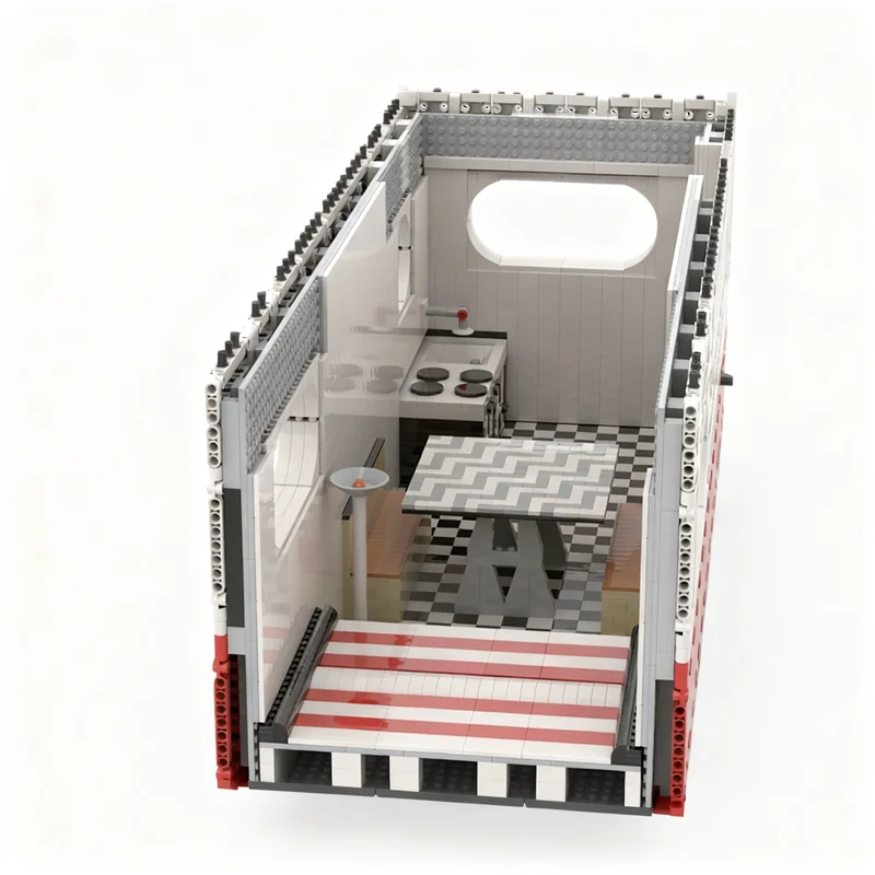 5507 деталей MOC Трейлер-караван 1:8 Техническая модель Строительные блоки для сборки Образовательная коллекция 3D-модель (art.: 3920dcd8cd525) - 3920dcd8cd525