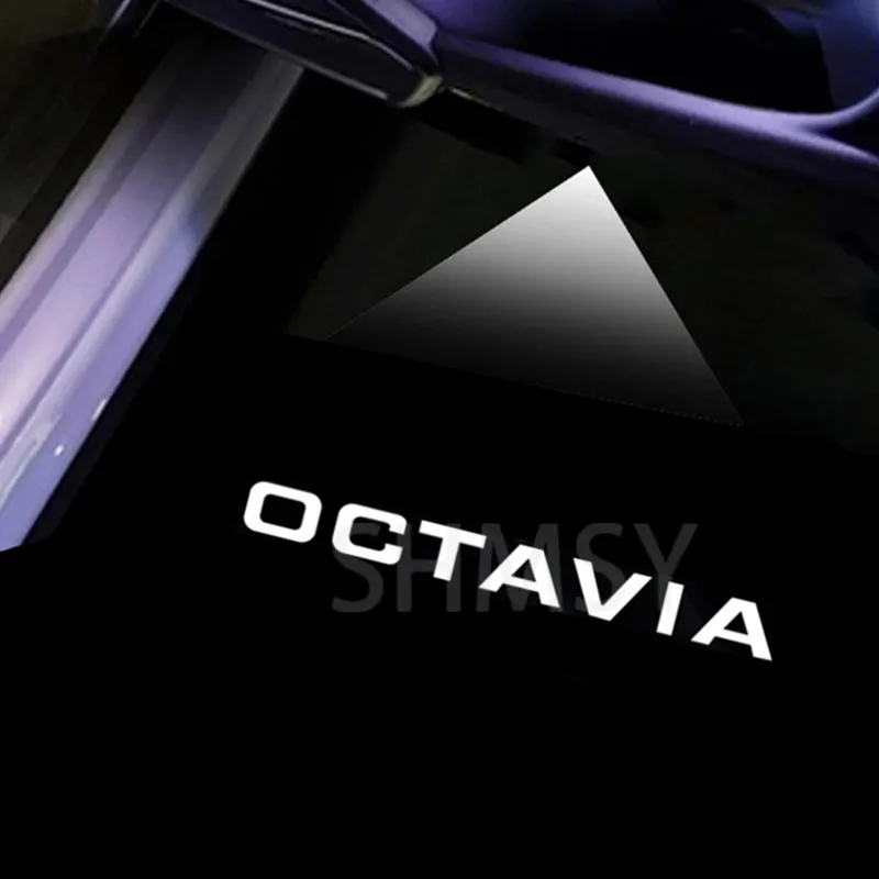 

2 шт., Светодиодные проекторы для дверей автомобиля Octavia A5 1Z 2 MK2 2001-2013 2008 2007 2006 2005