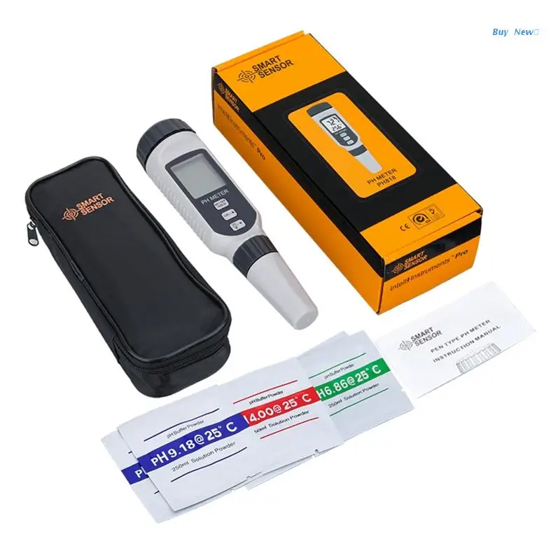 

Цифровой аквариумный счетчик кислотности для бассейна, PH-метр с фильтром, портативная ручка для измерения качества воды