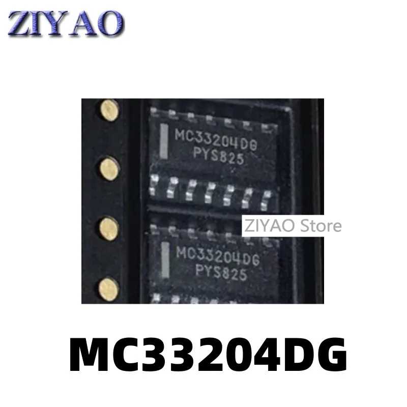 Рабочий Усилитель MC33204 MC33204DR2G MC33204DG SMD SOP-14, 1 шт.