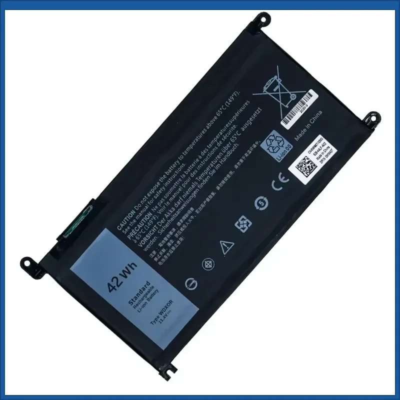 Фото Аккумулятор 11.4V 3500mAh WDX0R для Dell Inspiron 13 5000 5368 5378 7368 7378 14 7000 7560 7460 5468 15 7560 5538 5567 5568 P61F T2JX4 №4